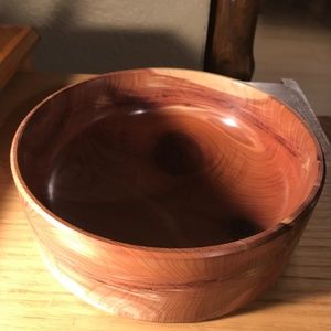 Aromatic Red Cedar Hand Turned Bowl Local Artist